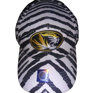 ZUBAZ The Original University of Missouri Tigers Collegiate Striped Snapback Hat